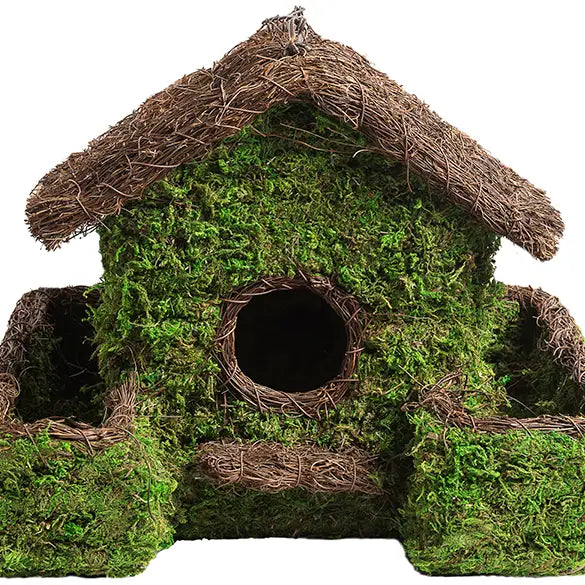 LUXURY GARDENING GIFT 'Enchantment' - Maison Gazebo Birdhouse with Hook, Four Seasons Flowers Card Folder, Bronze Ant