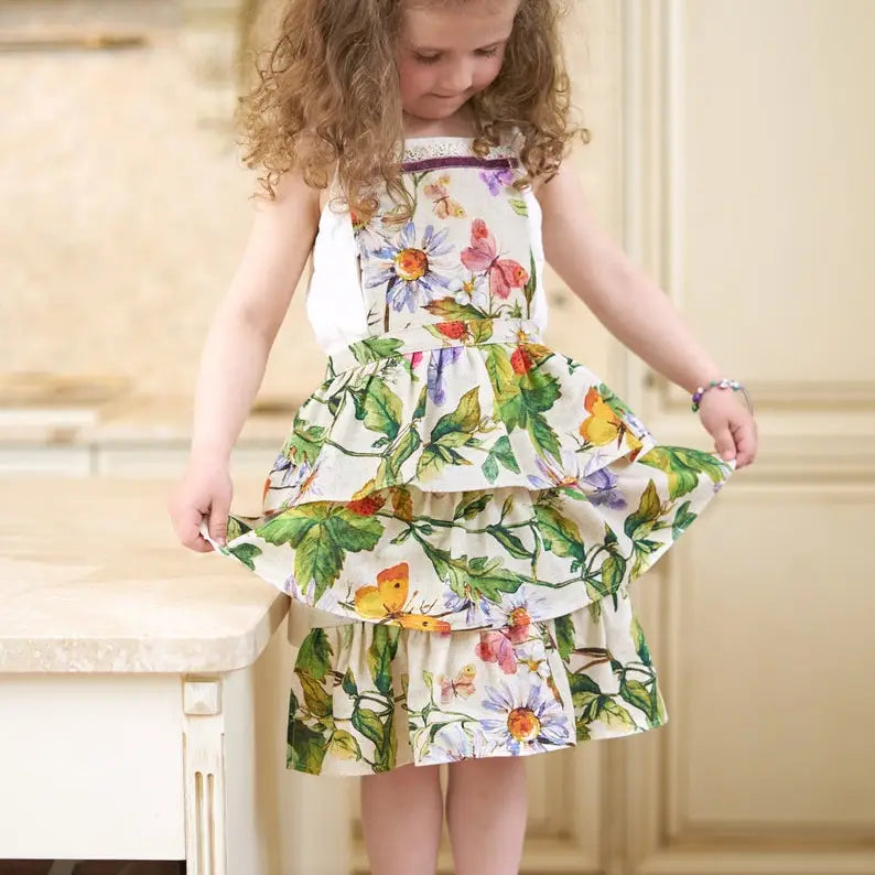 Hortensias Home - Childs Floral Ruffle Apron