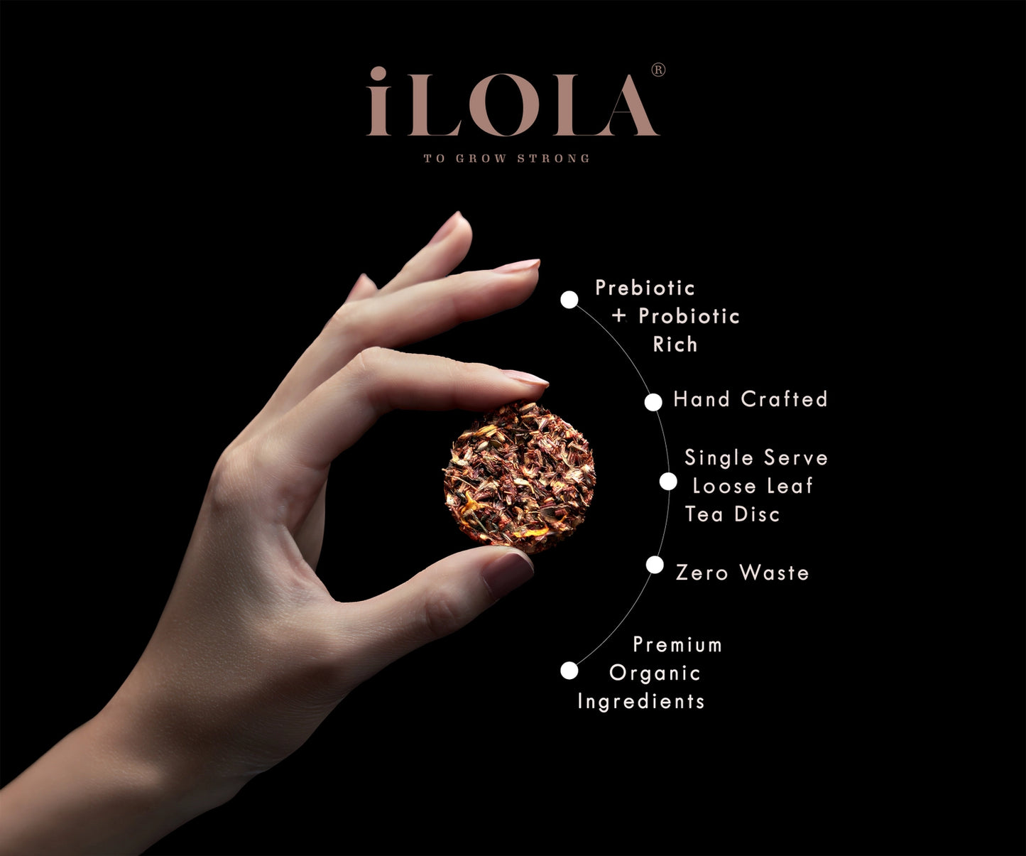 iLOLA - Probiotic Black Tea Discs Kenyan Bold