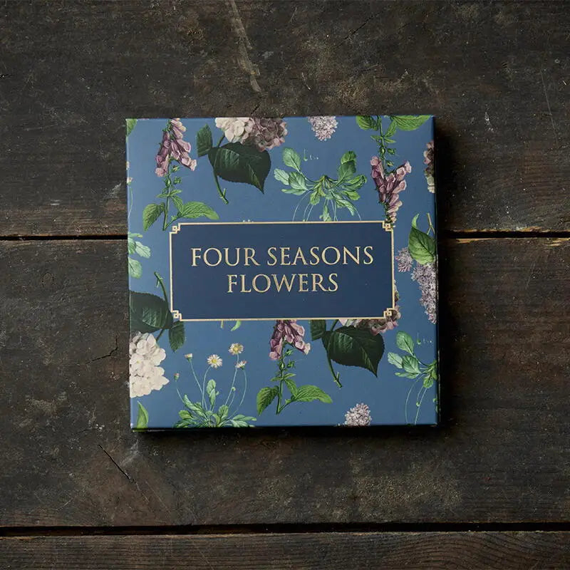 LUXURY GARDENING GIFT 'Enchantment' - Maison Gazebo Birdhouse with Hook, Four Seasons Flowers Card Folder, Bronze Ant