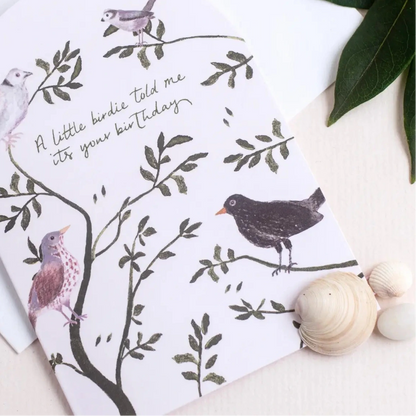 'a Little Birdie' Birthday Card