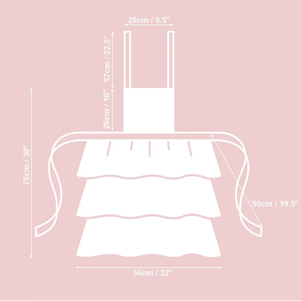 Hortensias Home - Pretty Ladies Floral Ruffle Apron