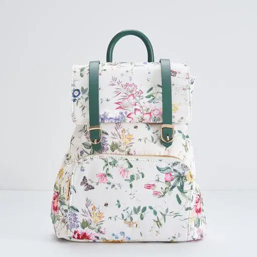 2 LUXURY GIFT BASKET FOR WOMEN 'Fabled' - British Blooming Toile Backpack, Flora Danica Atlas Puzzle, 2025 Plum Wildflower Planner