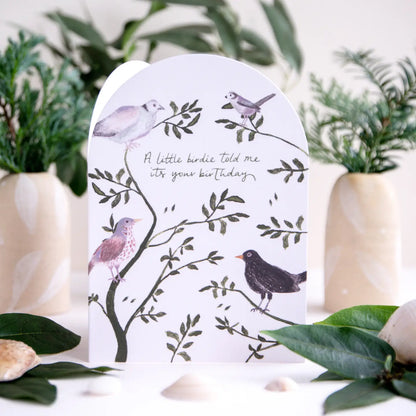 'a Little Birdie' Birthday Card