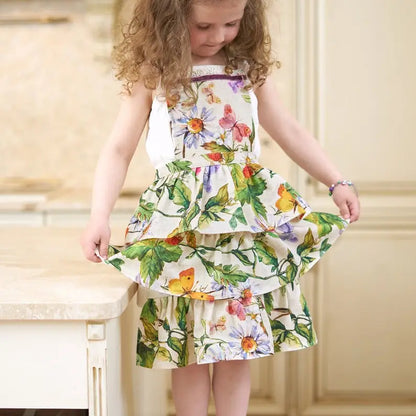 Hortensias Home - Childs Floral Ruffle Apron
