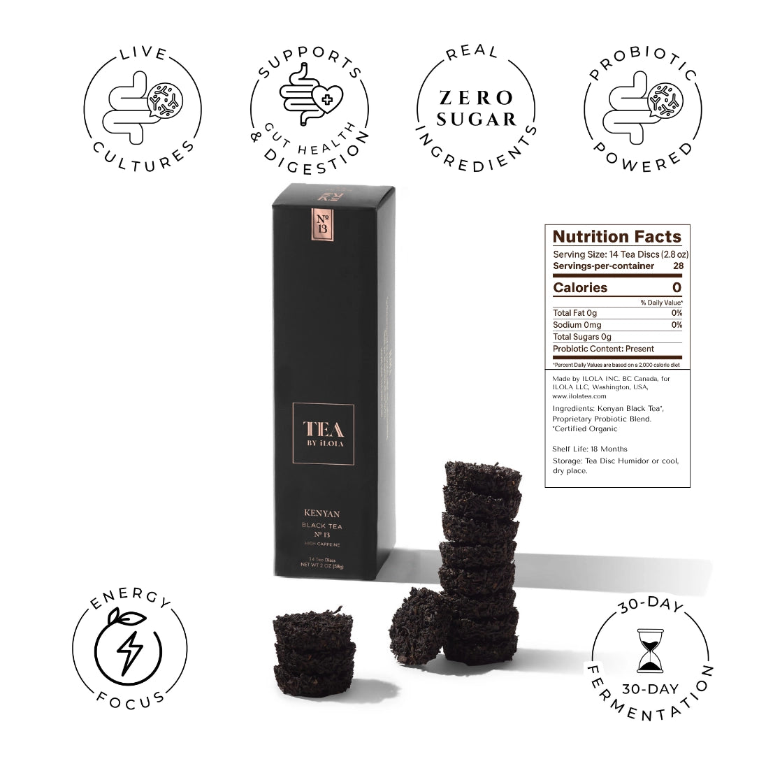 iLOLA - Probiotic Black Tea Discs Kenyan Bold