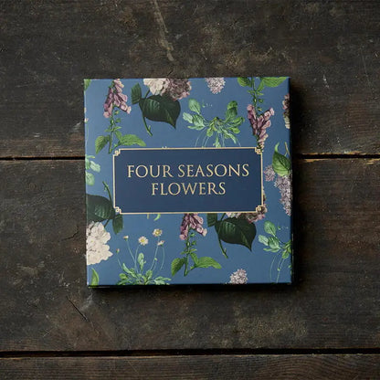 LUXURY GARDENING GIFT 'Enchantment' - Maison Gazebo Birdhouse with Hook, Four Seasons Flowers Card Folder, Bronze Ant